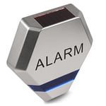 Maclean DC3200 Fake Alarm Siren System Dummy Solar Charged 3X LED Burglar Deterrent (Silver/Blue)
