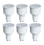 Crompton GU10 5.5W LED Long Barrel COB 2700k Warm white Lamp Part 13452 6 Pack