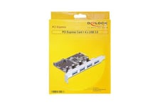 Delock PCI Express Card > 4 x USB 3.0 - USB-adapter - PCIe 2.0 - USB 3.0 x 4