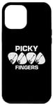 Coque pour iPhone 13 Pro Max Picky fingers, médiator de guitare, pour guitariste rétro