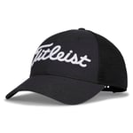 Titleist Mens Players Space Dye Mesh Cap, Black/White