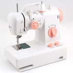 smzzz HOME GARDEN Portable Sewing Machine Mini Handheld Electric Crafting Mending Machine Automatic Thread Sewing Electric Machine with Led Light for Household