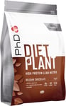 Phd Diet Plant, Low Sugar Vegan Protein Powder Chocolate + Probiotics - 1Kg, 19