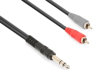 Vonyx CX328-1 Cable 6.3 St.-2 RCA M 1.5m