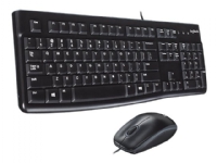 Logitech Desktop MK120 - Sats med tangentbord och mus - USB - ryska
