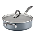 Circulon Scratch Defense Saute Pan with Lid 28cm - 4.7L Non Stick Induction Saute Pans with Extreme Non Stick, Dishwasher & Oven Safe Cookware, Graphite Pewter Finish