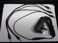 9V Power Supply Boss BF2B CE20 ODB-3 OS-2 DS-2 Pedal Adapter 5 Way Daisy Chain