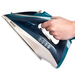 Beldray BEL01480-150 Steam Iron - Dual Precision Ceramic Tip Soleplate, Smooth Glide, 230ml Water Tank, Spray Function, Anti-Calc & Drip, 2200W, Adjustable Temperature Control, Self-Cleaning Function