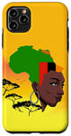 Coque pour iPhone 11 Pro Max Drapeau de la zambie noire du mois historique de l'Afrique