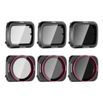 Neewer Camera Lens Filters Compatible with DJI Mavic Air 2 Lens Filter Set, Multi-coated Filters Pack Accessories (6 Packs) ND4, ND8, ND16, ND4/PL, ND8/PL, ND16/PL Polarized