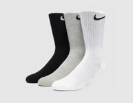 Nike 3 Pack Cushioned Crew Socks, White