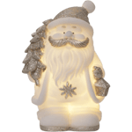Dekorationsfigur Buddy - Snögubbe och tomtar med LED belysning (Figur: Jultomte)