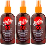 Malibu Dry Oil Spray SPF50 200ml | Sunscreen | UVA/UVB Protection X 3