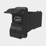 Carling Technologies USB-uttag V-Charge, infällt, svart, 12 V / 24 V, 3.15 A, USB-A + USB-A, med lock