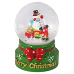 Mini Snöglob med Julfigur Merry Christmas