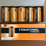 6 x Duracell D Size Industrial Procell Alkaline Batteries LR20 MN1300 D Cell