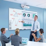 Grandview Remarkable screen 192x120 cm 16.10 White board med alu struktur.