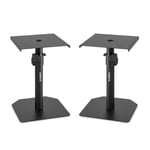 VONYX Studio Monitor Stand Set Adjustable Height Home HiFi Speaker Desktop Stands
