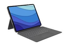 Logitech Combo Touch - tangentbord och foliefodral - med pekdyna - QWERTZ - tysk - sand Inmatningsenhet