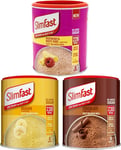 Meal Replacement Slimfast Chocolate, Banana and Raspberry & White Chocolate Meal