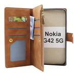 XL Standcase Lyxfodral Nokia G42 5G (Brun)
