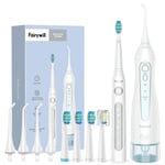 Fairywill Water Flosser Oral Irrigator 4 Jets & Electric Toothbrush White Set UK