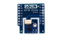 Digital temperature and humidity sensor shield for Lolin D1 mini SHT30