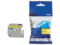 Brother Mk621 - Svart På Gult - Rulle (0,9 Cm X 8 M) 1 Stk Band För Skrivare - För P-Touch Pt-55, Pt-65, Pt-70, Pt-80, Pt-90, Pt-Bb4, Pt-M95