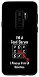 Coque pour Galaxy S9+ Je suis un serveur de nourriture Je trouve une solution