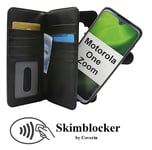 Skimblocker XL Magnet Fodral Motorola One Zoom (Svart)