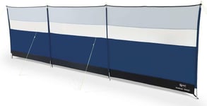 Kampa 4 Steel Poled 5m Camping Windbreak with Clear Viewing Panels Midnight Blue