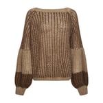 Liana Knit Sweater - Brown/Camel