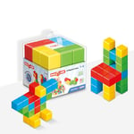 Geomag Jeux de Construction Magnétique pour enfants Magicube - Jouets éducatifs pour Garçons et Filles 100% Recyclé - 24 Cubes Magnétiques Collection Green
