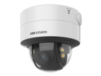 Hikvision ColorVu Series DS-2CD2747G2-LZS - Nätverksövervakningskamera - kupol - dammtät/vattentät/stöldsäker - färg (Dag&Natt) - 4 MP - 2688 x 1520 - f20 mount - fast iris - motoriserad - ljud - LAN 10/100 - MJPEG, H.264, H.265, H.265+, H.264+ - Likström 12 V/PoE klass 3