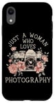 iPhone XR Photographer Vintage Camera Flowers Photography Case