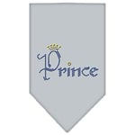 Mirage Prince Bandana pour Chien avec Strass Gris Taille S