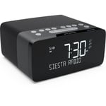 Radio-réveil - PURE - Siesta Charge - Syntoniseur de radio numérique - DAB/DAB+/FM - Rappel d'alarme