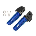 QWERTY Motorbike Foot Rests Foot Pegs Fit For CB125R CBR250RR CBR1000RR CB600F CB1100/RS/SX Front Footrests Foot Peg Fit For SUZUKI HAYABUSA GSX-S750 S1000 Foot Pegs Footrest (Color : Blue)