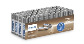 Philips Batteri Alkaline AA/LR6 40-pack