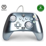 Uppgraderad handkontroll för Xbox Series X S, silver gamepad, metallisk is