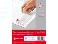 Panta Plast Självhäftande Visitkortsficka 100X60mm