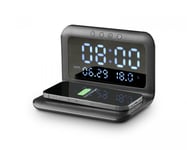 Cellularline Smart Clock - Digital Vekkerklokke med Trådløs Lading