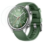 OnePlus Watch 2R Härdat Glas Skärmskydd - 9H - Klar - 2 stk. Genomskinlig