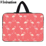 Viviration Housse De Transport Pour Hp Macbook Air 11/Google Chromebook Case 11.6 10.1 15.6 15 13 12 10 14 17 10.1 Pouces Pochette D'ordinateur - Type Flamingo001-15.6-Pouces
