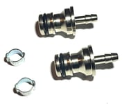 Water Fed Pole 5mm Barb Hosetail Hose Reel Connector Hozelock Fitting + o clips