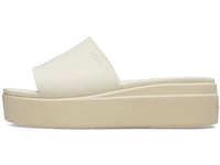 Crocs Femme Brooklyn Slide Platforms-sandals, Bone, 39/40 EU