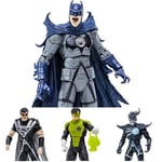 McFarlane Toys, DC Multiverse 7-inch Build-A DC Batman Blackest Night, 4 Figure Collector Bundle Set - 12+