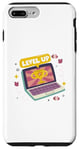 Coque pour iPhone 7 Plus/8 Plus T-shirt pour amateurs de jeux vidéo Level Up Gamer Design mignon