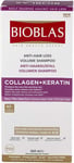 Bioblas Herbal Shampoo anti Hair Loss Collagen + Keratin 360ml volume +Hair grow