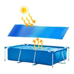 Swimming Pool Cover, Round Pool Cover, Blue Rectangle Solar Cover, For In-Ground And Above-Ground Use Sun To Heat Pool